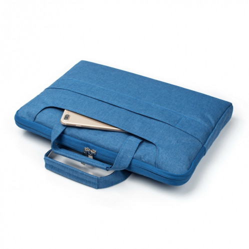 Portable Un sac à bandoulière portable Zipper épaule, pour 13,3 pouces et ci-dessous Macbook, Samsung, Lenovo, Sony, DELL Alienware, CHUWI, ASUS, HP (Bleu) SP503L839-06