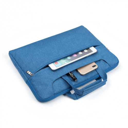 Portable Un sac à bandoulière portable Zipper épaule, pour 13,3 pouces et ci-dessous Macbook, Samsung, Lenovo, Sony, DELL Alienware, CHUWI, ASUS, HP (Bleu) SP503L839-06
