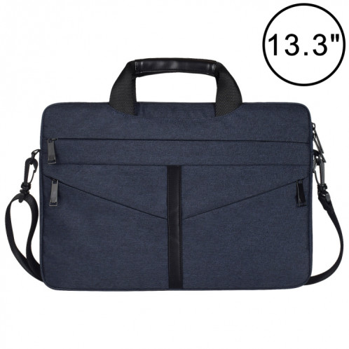 13,3 pouces respirant sac à bandoulière pour ordinateur portable ordinateur de poche portable avec bandoulière (bleu marine) SH00NV79-011