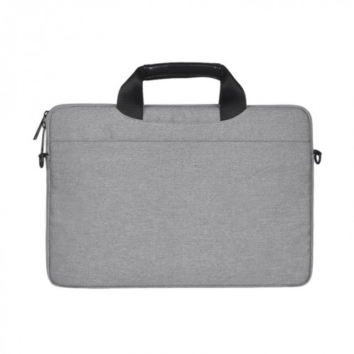 14,1 pouces respirant sac à bandoulière pour ordinateur portable ordinateur de poche zippé avec une bandoulière (gris clair) SH01LH532-011