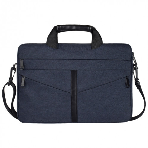 14,1 pouces respirant sac à bandoulière pour ordinateur portable ordinateur de poche portable avec bandoulière (bleu marine) SH01NV135-011