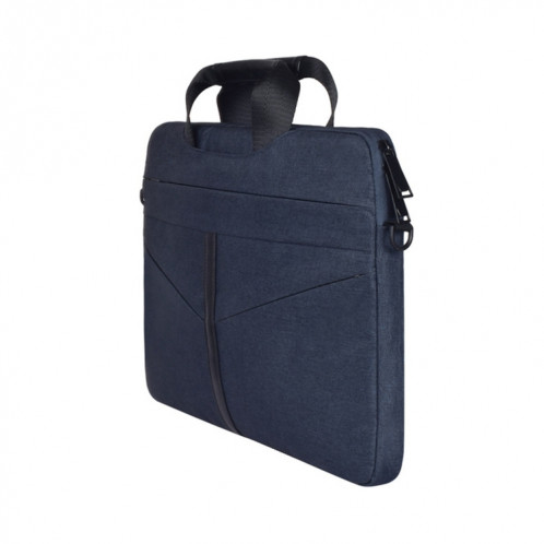 14,1 pouces respirant sac à bandoulière pour ordinateur portable ordinateur de poche portable avec bandoulière (bleu marine) SH01NV135-011