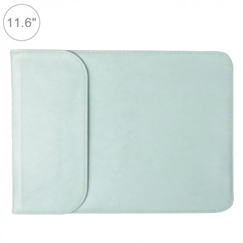 11.6 pouces PU + sac en nylon pour ordinateur portable Sac pochette pour ordinateur portable, pour MacBook, Samsung, Xiaomi, Lenovo, Sony, Dell, ASUS, HP (Vert Menthe) SH51MG1225-07