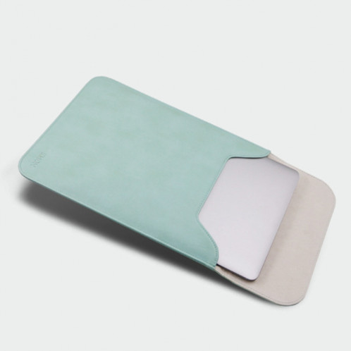 11.6 pouces PU + sac en nylon pour ordinateur portable Sac pochette pour ordinateur portable, pour MacBook, Samsung, Xiaomi, Lenovo, Sony, Dell, ASUS, HP (Vert Menthe) SH51MG1225-07