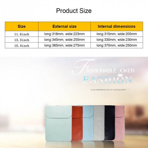 13.3 pouces PU + sac en nylon pour ordinateur portable sac pochette pour ordinateur portable, pour MacBook, Samsung, Xiaomi, Lenovo, Sony, Dell, ASUS, HP (jaune peau de vache) SH652Y690-07