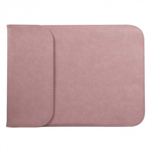 15.4 pouces PU + sac en nylon pour ordinateur portable Sac pochette pour ordinateur portable, pour MacBook, Samsung, Xiaomi, Lenovo, Sony, Dell, ASUS, HP (rose) SH653F1439-07