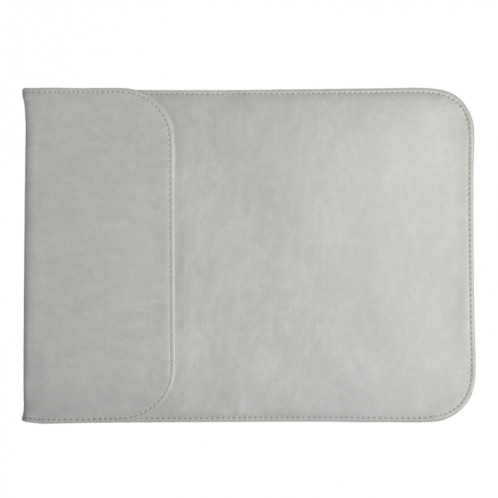15.4 pouces PU + sac en nylon pour ordinateur portable Sac pochette pour ordinateur portable, pour MacBook, Samsung, Xiaomi, Lenovo, Sony, Dell, ASUS, HP (gris) SH653H194-07