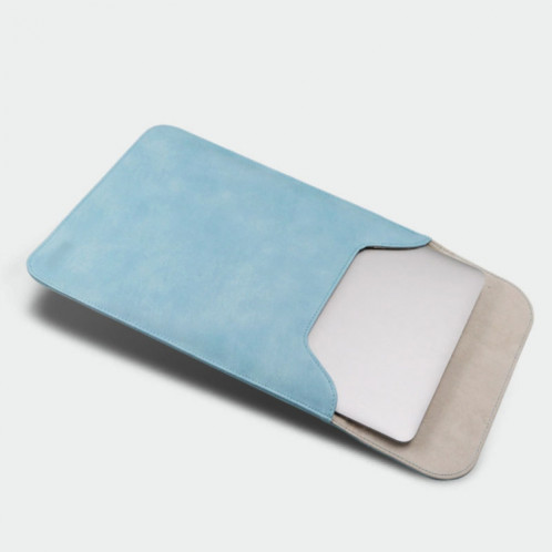 15.4 pouces PU + Sac en nylon pour ordinateur portable Sac pochette pour ordinateur portable, Pour MacBook, Samsung, Xiaomi, Lenovo, Sony, Dell, ASUS, HP (Bleu) SH653L1832-07