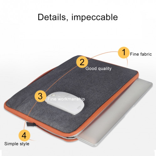 Cas de couverture de cahier de sac à main d'ordinateur portable de mode occasionnel de polyester + de nylon d'ordinateur portable de 11.6 pouces, pour Macbook, Samsung, Lenovo, Xiaomi, Sony, DELL, CHUWI, ASUS, SH656H841-012