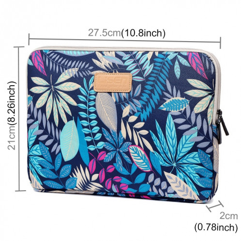 Lisen 9,8 pouces Case à manches colorées Feuilles de fermeture à glissière Porte-documents à fermeture à glissière (bleu) SH13CL539-06
