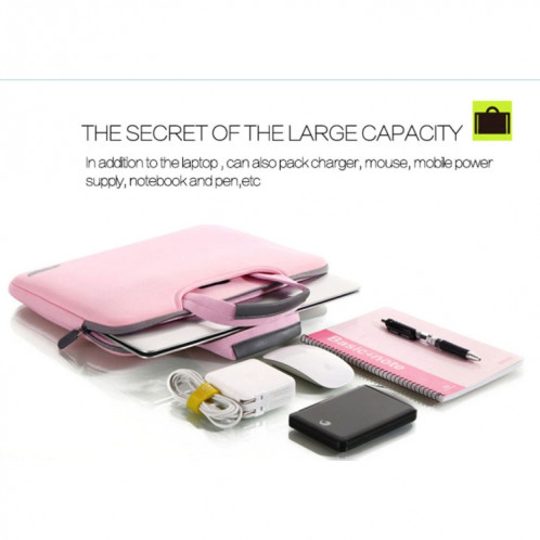 15.6 pouces sac à main portable perméable à l'air portable pour ordinateurs portables, taille: 41.5x30.0x3.5cm (noir) S1580B1750-010
