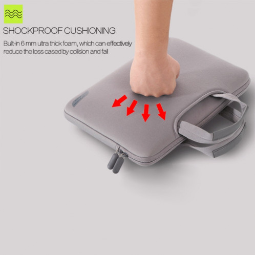 15.6 pouces sac à main portable perméable à l'air portable pour ordinateurs portables, taille: 41.5x30.0x3.5cm (rose) S1580F66-010