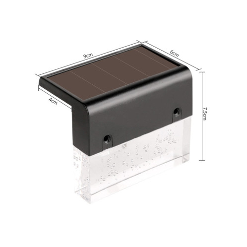 Jardin imperméable de lumière solaire de pont de 6 PCS LED / maison / allée / escaliers / mur extérieur SH0059874-09