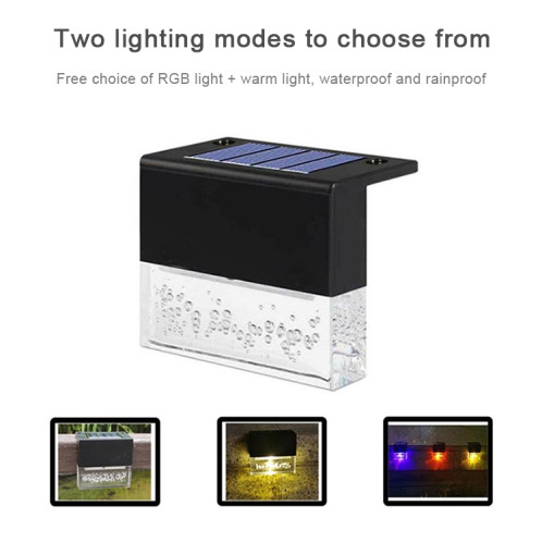 Jardin imperméable de lumière solaire de pont de 6 PCS LED / maison / allée / escaliers / mur extérieur SH0059874-09