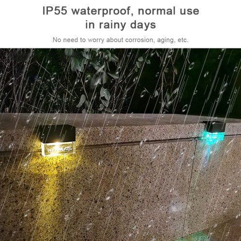 Jardin imperméable de lumière solaire de pont de 6 PCS LED / maison / allée / escaliers / mur extérieur SH0059874-09