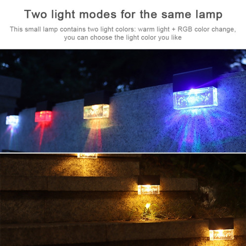 Jardin imperméable de lumière solaire de pont de 6 PCS LED / maison / allée / escaliers / mur extérieur SH0059874-09