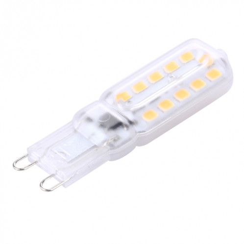 G9 3W 300LM Transparent Couvercle Ampoule de maïs, 22 LED SMD 2835, AC 220-240V (blanc chaud) SH70WW1315-07