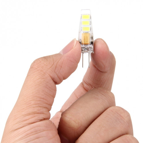 Ampoule de maïs G4 2W 100LM, 6 LED SMD 5730 Silicone, DC 12V (lumière blanche) SH71WL1422-07
