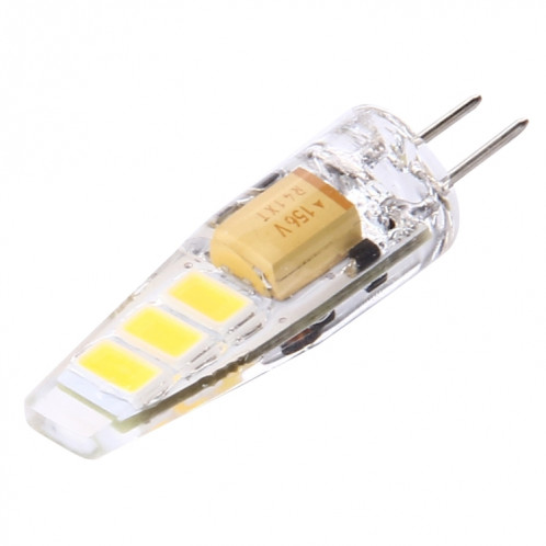 G4 2W 100LM ampoule de maïs, 6 LED SMD 5730 Silicone, DC 12V (blanc chaud) SH71WW912-07