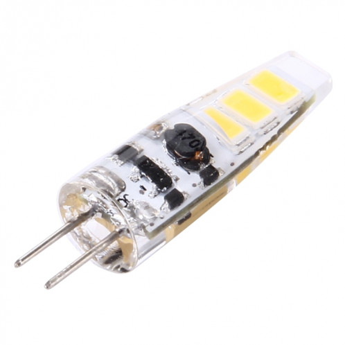 G4 2W 100LM ampoule de maïs, 6 LED SMD 5730 Silicone, DC 12V (blanc chaud) SH71WW912-07