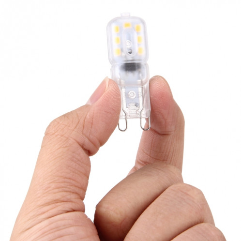 G9 2.5W 200LM Transparent Couvercle Ampoule de maïs, 14 LED SMD 2835, AC 220-240V (blanc chaud) SH88WW267-07