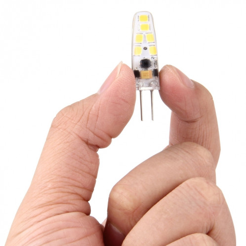G4 2W 180LM ampoule de maïs, 12 LED SMD 2835 silicone, DC 12V, petite taille: 4.1x1x1cm (blanc chaud) SH94WW21-07
