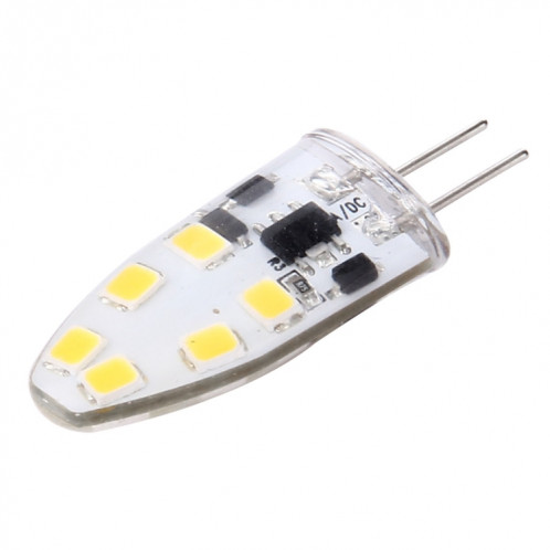 G4 2W 180LM ampoule de maïs, 12 LED SMD 2835 silicone, DC 12V, grande taille: 3.9x1.4x0.9cm (blanc chaud) SH95WW216-07