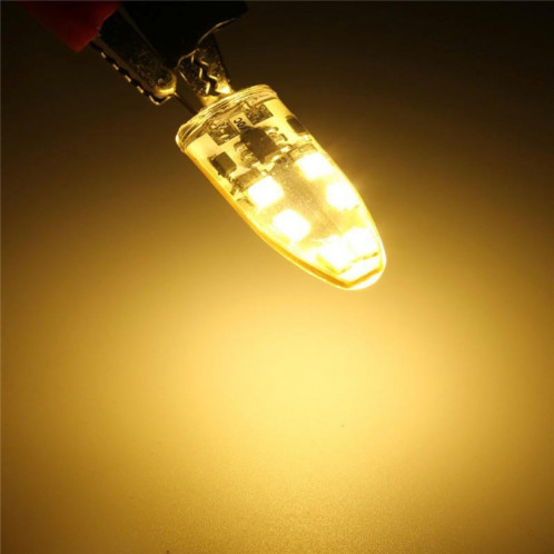 Ampoule de maïs G4 2W 120LM, 6 LED SMD 2835 Silicone, DC 12V (blanc chaud) SH96WW167-07