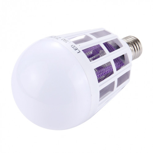 E27 15W lumière blanche + 365 NM violet lampe moustique ampoule tueur, insectes parasites des insectes volants Rejeter Zapper LED boule forte lumière, AC 175-265V SH45WL290-09