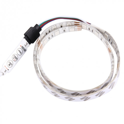 Lumière de corde de TV de 50cm 3W USB, époxy IP65 imperméable 30 LED 5050 SMD avec le câble de commutateur prolongé de 1m et le contrôleur manuel, large: 10mm (lumière colorée) SH73CL928-010
