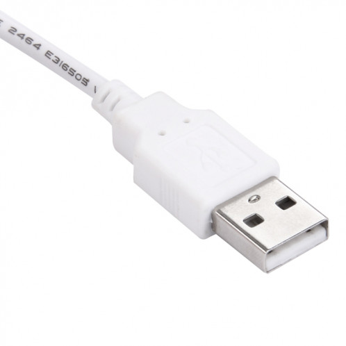 Lumière de corde USB de 50cm 3W, Epoxy IP65 étanche 30 LED 5050 SMD avec 1m de câble de commutateur étendu, large: 10mm (lumière blanche) SH74WL799-010