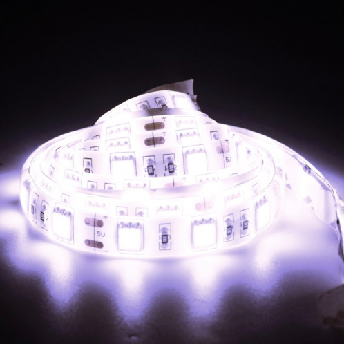 Lumière de corde USB de 50cm 3W, Epoxy IP65 étanche 30 LED 5050 SMD avec 1m de câble de commutateur étendu, large: 10mm (lumière blanche) SH74WL799-010
