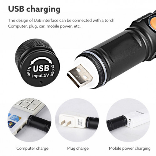 Lampe de poche torche rechargeable ultra-lumineux à LED SH05651868-011