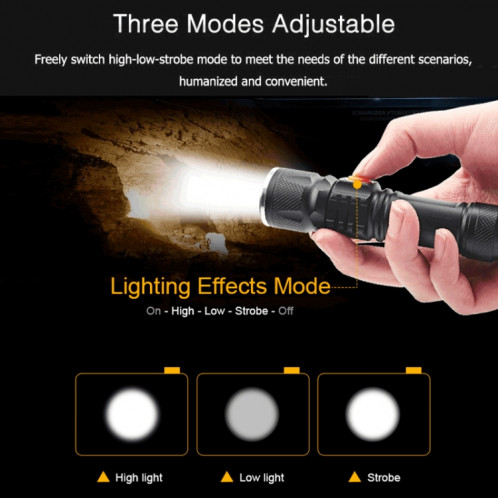 Lampe de poche torche rechargeable ultra-lumineux à LED SH05651868-011