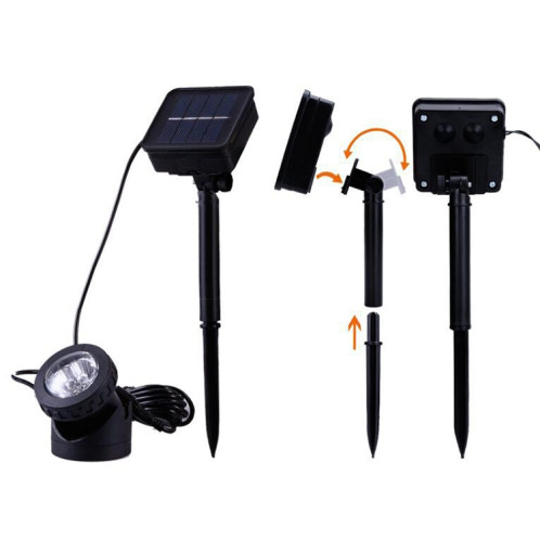 Projecteur sous-marin solaire étanche extérieur à une tête LED SH06181865-010
