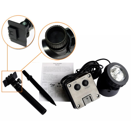 Projecteur sous-marin solaire étanche extérieur à une tête LED SH06181865-010