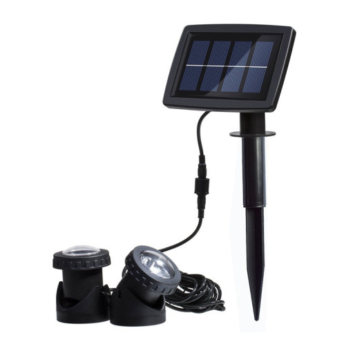Projecteur sous-marin solaire étanche extérieur à deux têtes LED SH0619692-010