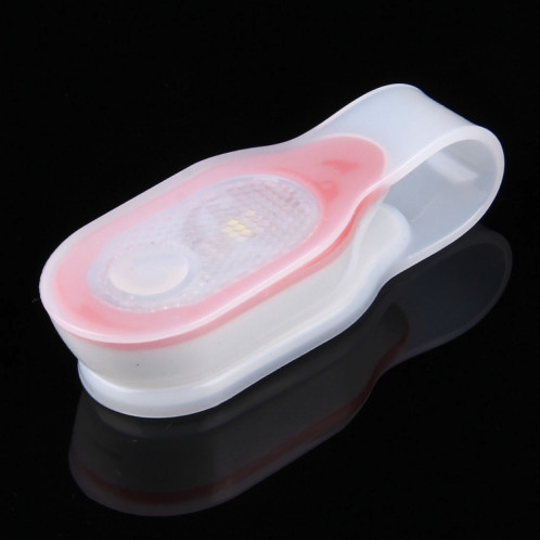 CR2032 Bouton Batteries Alimenté LED Magnetic Clothes Silicone Clip Lampe (Rouge) SC800R0-012