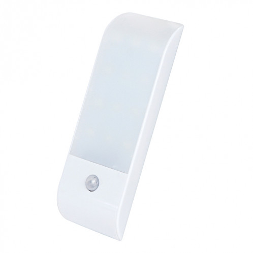 PIR Capteur de mouvement du corps humain Lumière blanche LED Night Light, 1W 12 LED 240 LM Charge USB, Distance du capteur: 3m, DC 5V SH71WL168-010