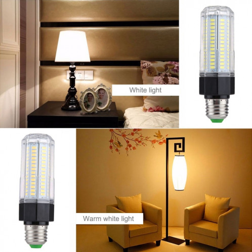 E27 126 LEDs lumière blanche de maïs de la lumière 15W LED, SMD 5730 ampoule à économie d'énergie, CA 110-265V SH10WL1590-08