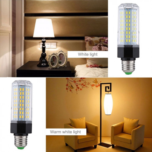 E27 144 LED 16W Chaud Lumière de maïs à LED blanc, SMD 5730 Ampoule à économie d'énergie, AC 110-265V SH12WW321-08