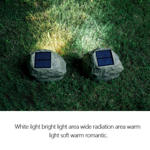 Lampe de pelouse de jardin extérieure étanche IP65 de lumière LED du projecteur en pierre simulée à énergie solaire SH0986534-013