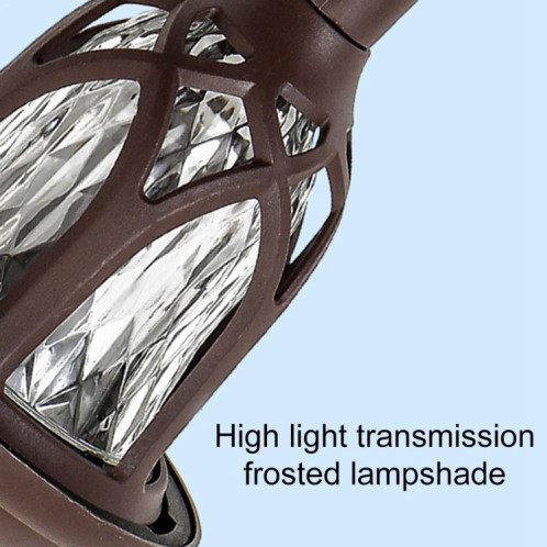 Lampe de jardin extérieure à énergie solaire, café IP65, éclairage de jardin décoratif à LED étanche (lumière blanche) SH87WL220-011