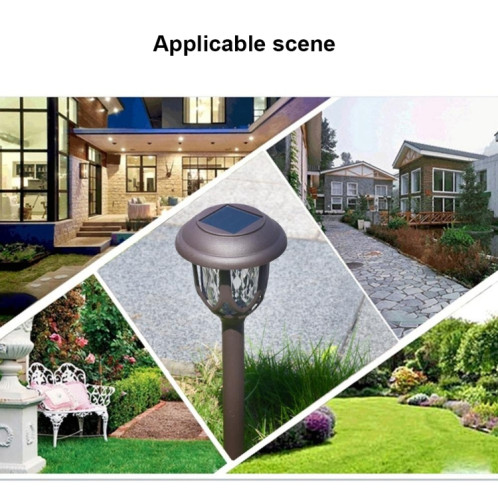 Lampe de jardin extérieure à énergie solaire, café IP65, éclairage de jardin décoratif à LED étanche (lumière blanche) SH87WL220-011