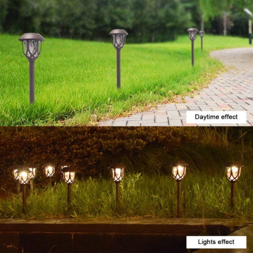 Lampe de jardin extérieure à énergie solaire, café IP65, éclairage de jardin décoratif à LED étanche (blanc chaud) SH87WW1420-011