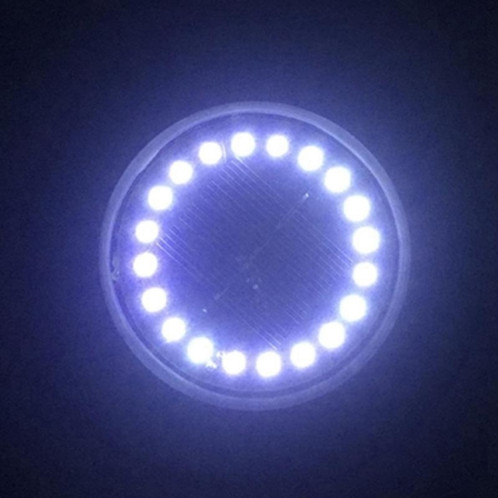 2 PCS 16 LED Lumière enterrée à énergie solaire sous la lampe au sol IP65 Lampadaire extérieur de jardin étanche (lumière blanche) SH95WL1595-014