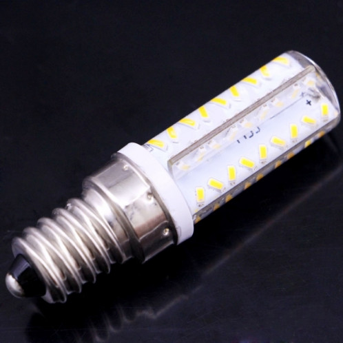 E14 3.5W 200-230LM ampoule de maïs, 72 LED SMD 3014, luminosité réglable, AC 110V (blanc chaud) SH31WW1872-011