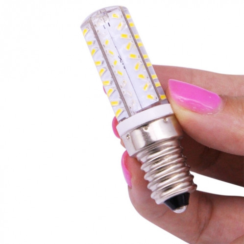 E14 3.5W 200-230LM ampoule de maïs, 72 LED SMD 3014, luminosité réglable, AC 110V (blanc chaud) SH31WW1872-011