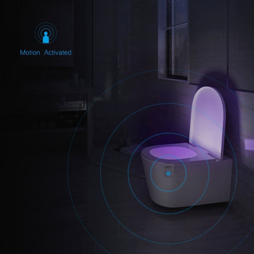 Capteur de mouvement PIR 16 couleurs + capteur de lumière Stérilisation UV Aromathérapie LED Lumière, Accueil WC Siège de salle de bain Veilleuse, DC 5V SH10461670-011