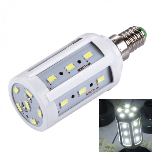 Ampoule de maïs de cas de 5W PC, E14 380LM 24 LED SMD 5730, CA 85-265V (lumière blanche) SH18WL1612-010
